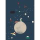Mural Decorativo Planeta, astronautas, cohetes ref. 557435