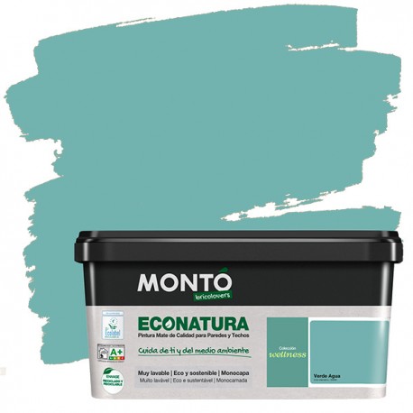 Pintura ecológica Econatura Blanco mate monocapa 4L.