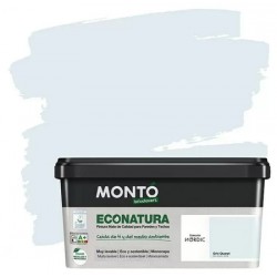 Pintura ecológica Econatura Gris Quarzt monocapa 4L.