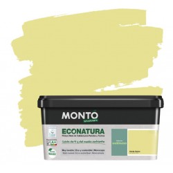 Pintura ecológica Econatura Verde Detox monocapa 4L.