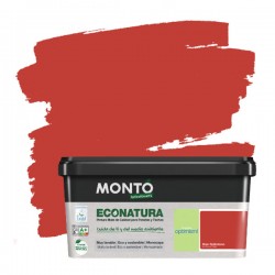 Pintura ecológica Econatura Rojo Optimismo monocapa 4L.
