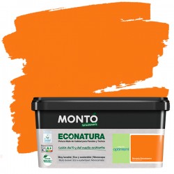 Pintura ecológica Econatura Naranja Entusiasmo monocapa 4L.