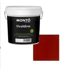 Ovaldine Semibrillo Rojo Tenis pintura plástica Montó
